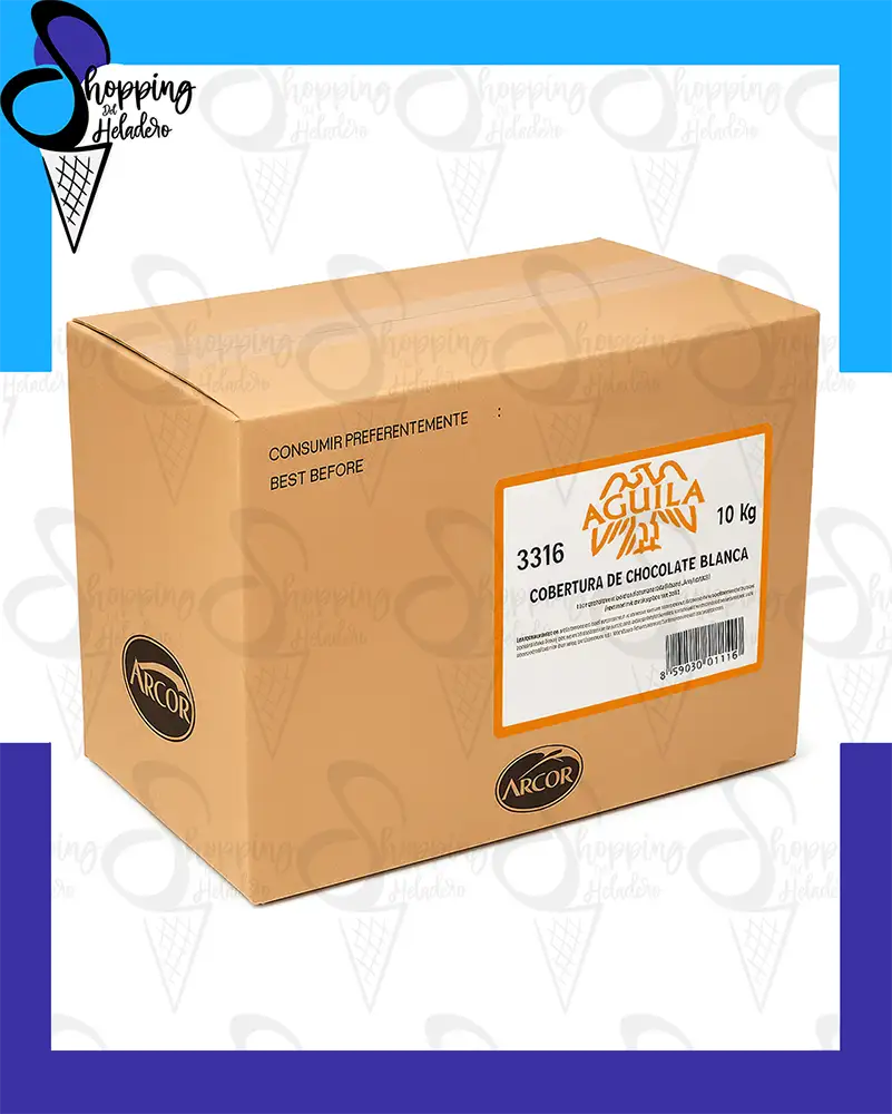 COBERTURA BLANCA ESPECIAL HELADOS x10KG AGUILA