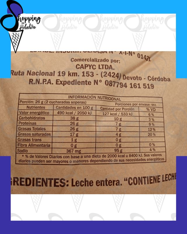 LECHE ENTERA EN POLVO — foto 3