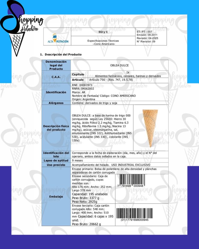 CONO AMERICANO SOFT — foto 2