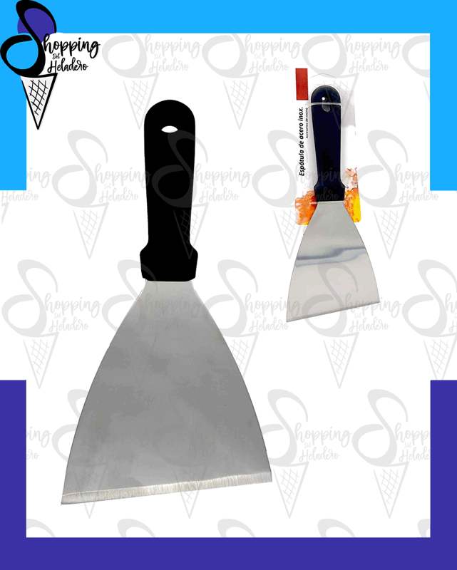 Espatula acero y plastico 24x10