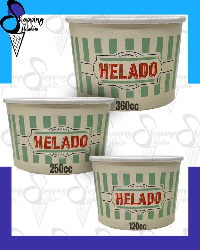 TACITA POLIPAPEL PARA HELADOS 250cc — foto 2