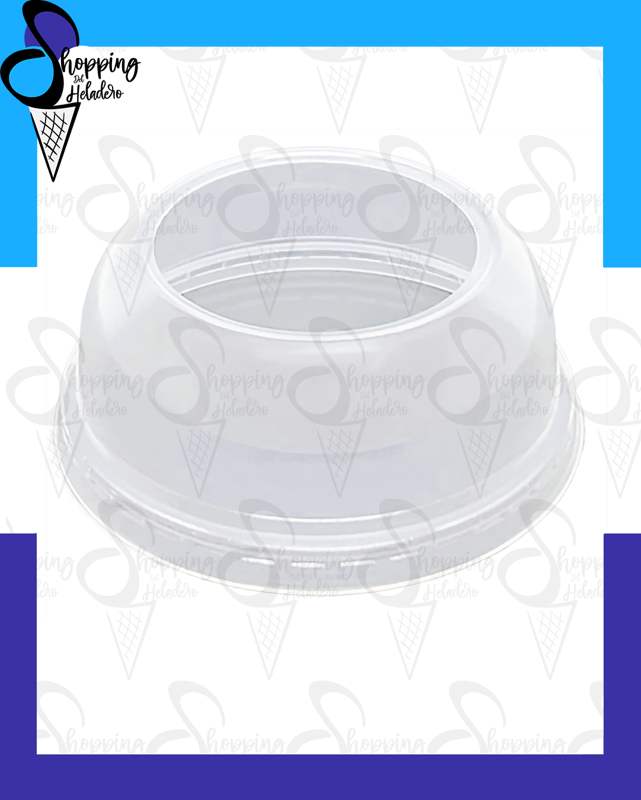 TAPA DOMO VASOS BATIDOS PARA CUCHARITAS Y SORBETES