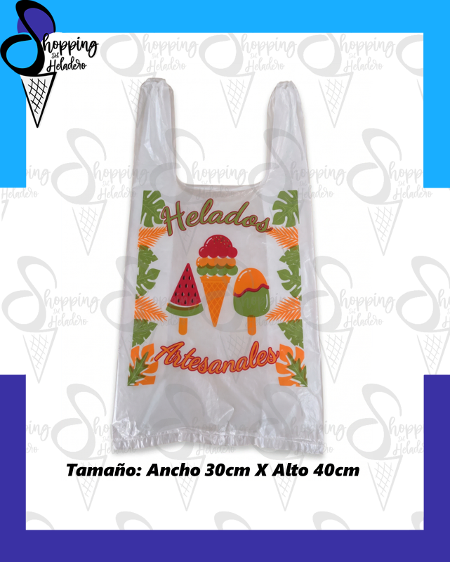BOLSA CAMISETA HELADO ARTESANAL
